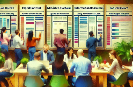 Use information radiators, such as dashboards and boards, to enhance visibility into product development.