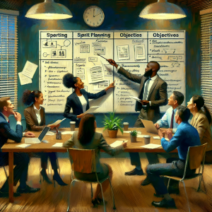 Regular Communication: Facilitate effective Sprint Planning meetings to align the team on goals and priorities. As needed, help to organize and lead regular meetings such as Daily Stand-ups, and Sprint Reviews to ensure the team has a clear understanding of the product goals and priorities. This also includes being available to answer any queries the team might have regarding the product backlog items.