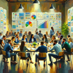 Lead cross-functional initiatives. Facilitate Cross-Functional Meetings: Regularly organize and lead meetings that bring together representatives from different teams and departments. The aim is to ensure everyone is aligned with the organization's goals and understands how their work contributes to the broader objectives.