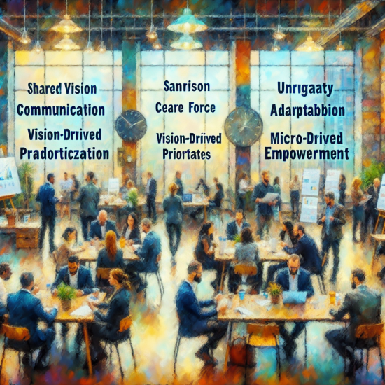 Demonstrate Visionary Leadership: Clearly articulate and communicate the product vision to all stakeholders, including the development team, to inspire and guide the product's direction.